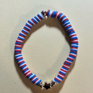 Fourth of July bracelets red white and blue
